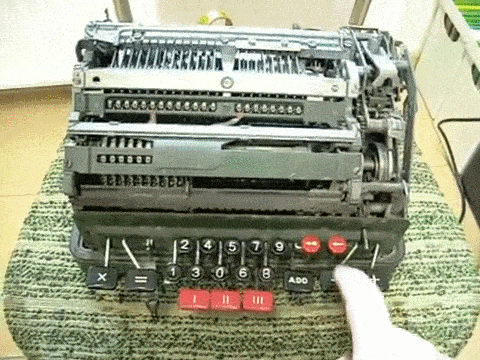 mechanical calculator rotor infinitely spins, when you try delete by zero